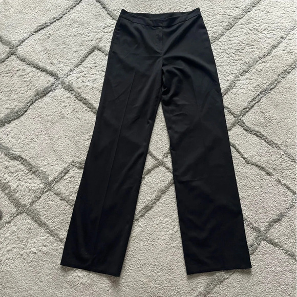 St. John Collection black trousers wide leg office career pants  4 - Picture 1 of 8